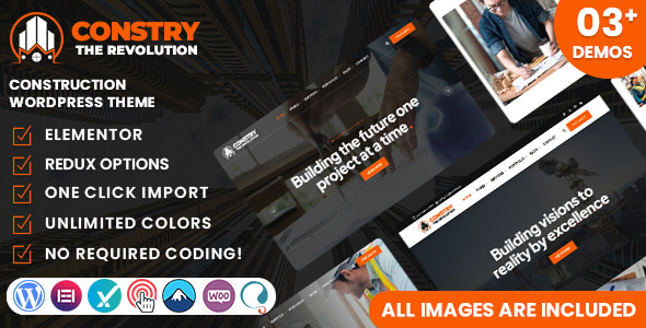 Constry - Construction WordPress Theme - Business Corporate
