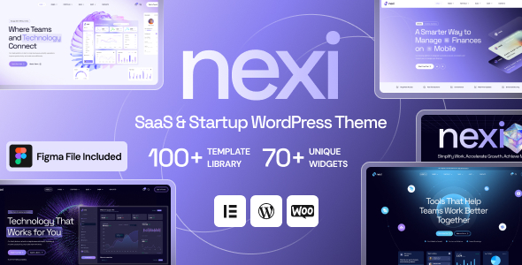 Nexi - SaaS & Technology WordPress Theme - Technology WordPress