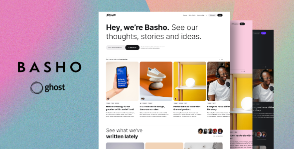 Basho - Multipurpose Ghost Blog Theme - Ghost Themes Blogging