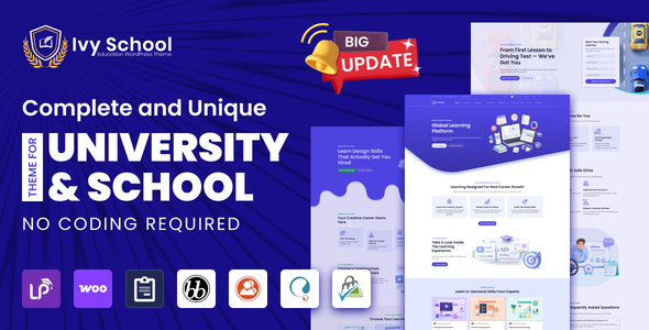 IvyPrep - School & University WordPress Theme - WordPress