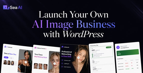 SeaAI – AI Image Generator SaaS WordPress Theme - Portfolio Creative