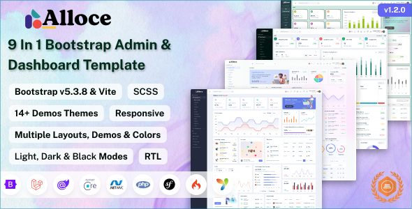 Alloce - Multipurpose Admin & Dashboard Template - Admin Templates Site Templates