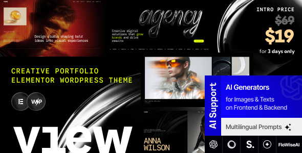 View - Creative Portfolio Elementor WordPress Theme - Portfolio Creative
