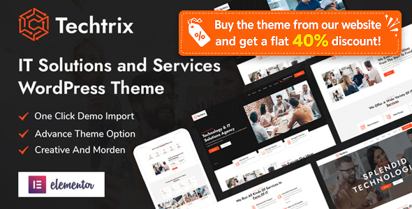 Techtrix - IT Solutions & Technology WordPress Theme - Technology WordPress