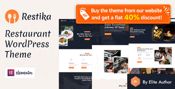 Restika - Restaurant WordPress Theme - Restaurants & Cafes Entertainment