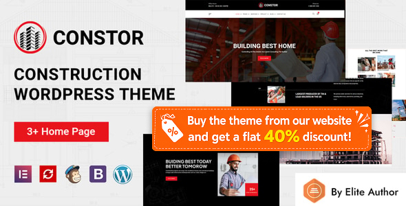Constor - Construction WordPress Theme - Corporate WordPress