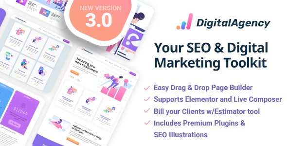 SEOWP | Digital Marketing Agency and SEO WordPress Theme - Marketing Corporate