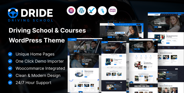 Dride – Driving School & Courses WordPress Theme - Business Corporate