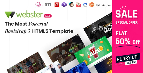 Webster - Responsive Multi-purpose HTML5 Template - Business Corporate