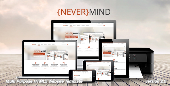 Nevermind - All in One Website HTML Template - Portfolio Creative