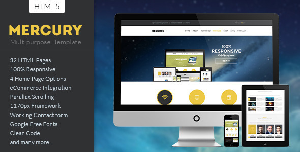 MERCURY - Multipurpose HTML5 Template - Business Corporate
