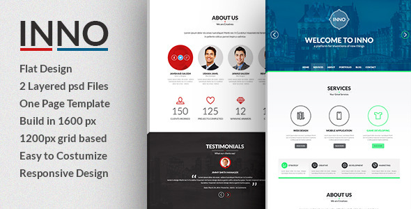 Inno- Creative PSD Template - Creative Photoshop