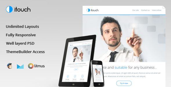 Itouch - Responsive Email with Layout Builder - Email Templates Marketing