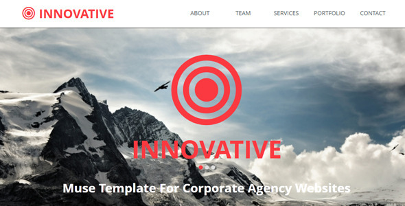 Innovative Muse Template - Corporate Muse Templates