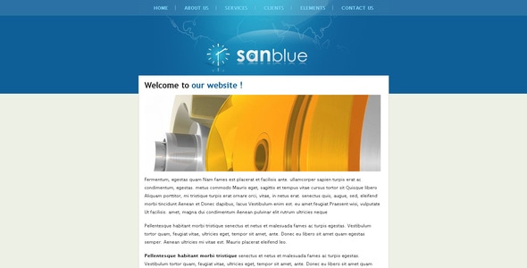 Sanblue - Corporate Site Templates