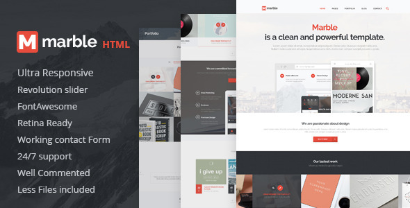 Marble - Multipurpose HTML Template - Corporate Site Templates