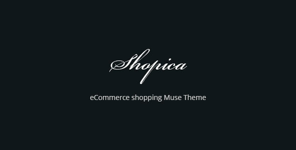 Shopica eCommerce Shopping Muse Template - eCommerce Muse Templates