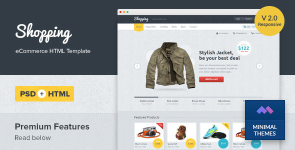Shopping - Responsive eCommerce HTML Template - Shopping Retail