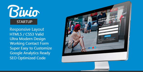 Bivio - Startup Responsive HTML5 Template - Creative Landing Pages