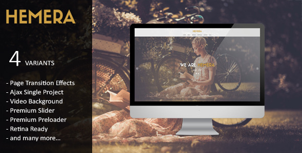 Hemera - Responsive Unique HTML 5 Template - Creative Site Templates