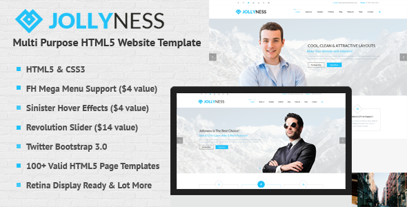 Jollyness - Multi Purpose HTML5 Website Template - Business Corporate