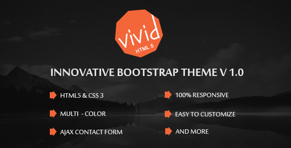 Vivid | Bootstrap Parallax HTML Template - Creative Site Templates