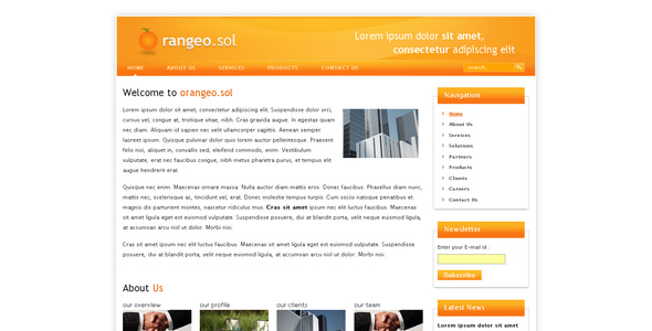Orangeo.sol - Corporate Site Templates
