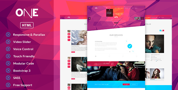 ONE- HTML Template - Portfolio Creative