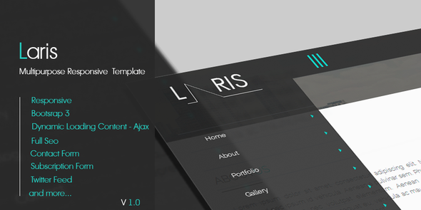 Laris - Multipurpose Responsive Template - Portfolio Creative