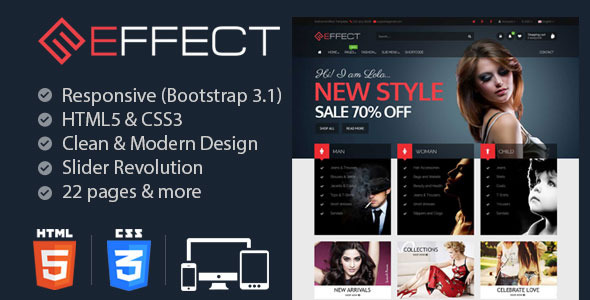 Effect - Responsive E-Commerce Template - Fashion Retail