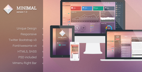 Minimal - Responsive Admin Template - Admin Templates Site Templates