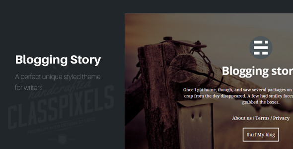 Blogging story HTML5 Blog template - Personal Site Templates