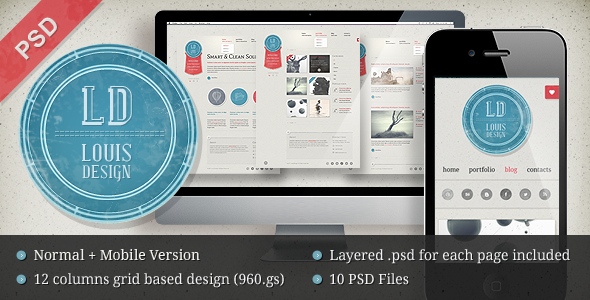 LD Studio PSD Template - Creative Photoshop