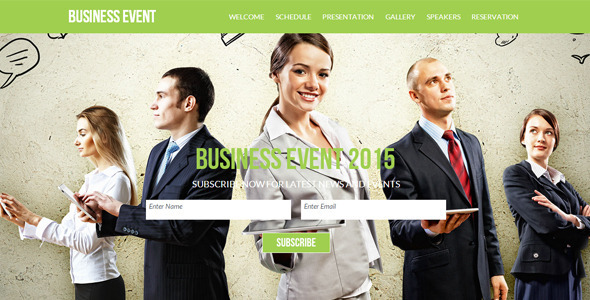 Business Event - Corporate Muse Templates