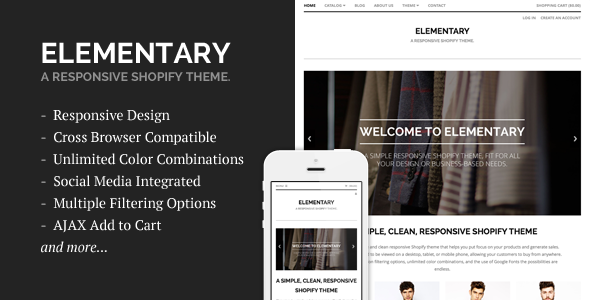 Elementary - A Responsive Shopify Theme - Shopify eCommerce