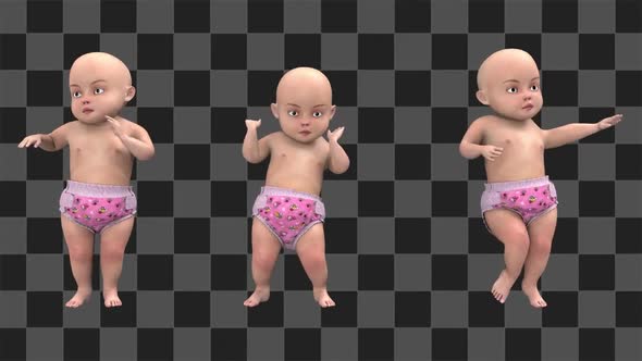 Baby Dances Loop, Motion Graphics | VideoHive