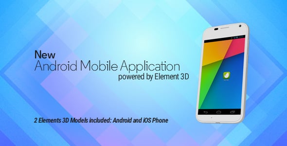 Android Mobile Application E3D, After Effects Project Files | VideoHive