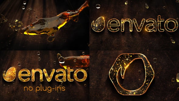 Liquid Gold Logo, After Effects Project Files | VideoHive