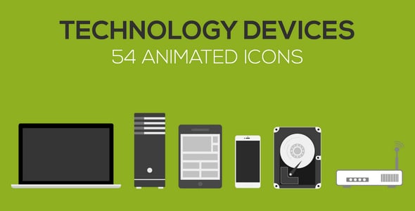 Technology Devices Animated icons, After Effects Project Files | VideoHive