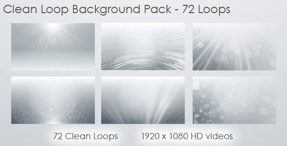Clean Loop Background Pack, Motion Graphics | VideoHive