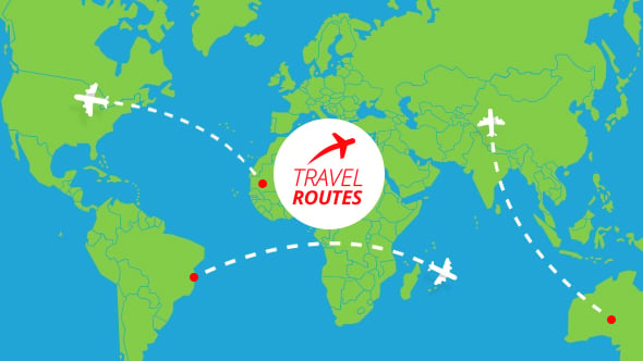 Travel Routes Maker, After Effects Project Files | VideoHive