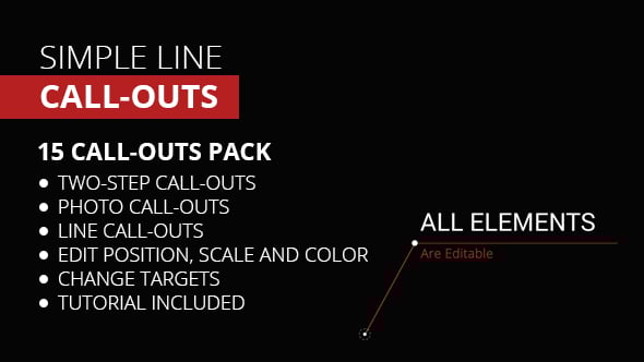 Simple Line Call-Outs, After Effects Project Files | VideoHive