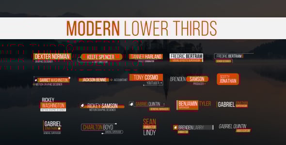 Lower Thirds, After Effects Project Files | VideoHive
