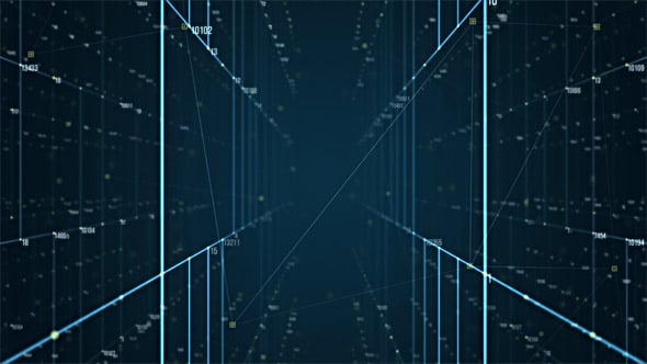 Digital Data Server Network - Abstract Background, Motion Graphics
