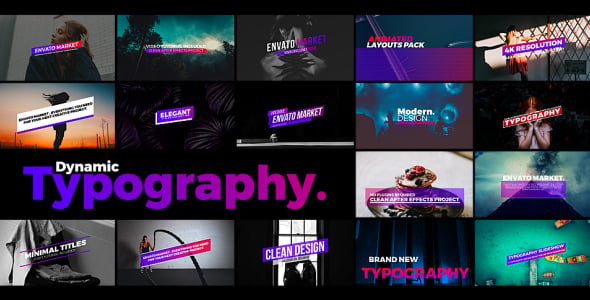 Typography, After Effects Project Files | VideoHive