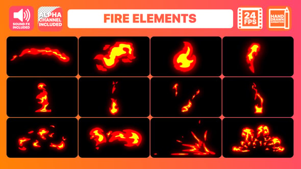 Fire Elements Pack, After Effects Project Files | VideoHive