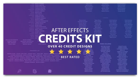 Credits, After Effects Project Files | VideoHive