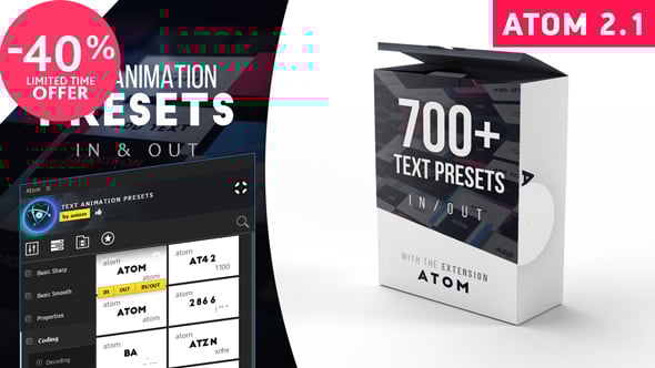 Text Presets | Atom, Add Ons | VideoHive