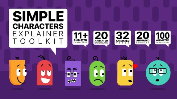 Simple Characters Explainer Toolkit, After Effects Project Files ...