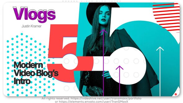 Modern Video Blog Intro, After Effects Project Files | VideoHive